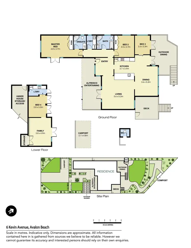Floorplan of Homely house listing, 6 Kevin Avenue, Avalon Beach NSW 2107