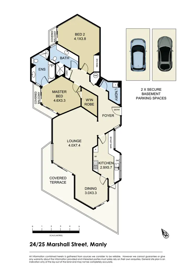 Floorplan of Homely apartment listing, 24/25 Marshall Street, Manly NSW 2095