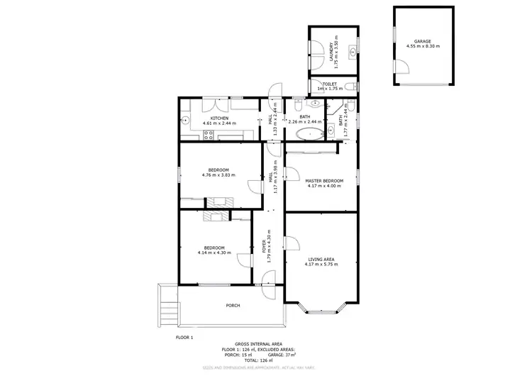 Floorplan of Homely house listing, 127 Bowen Road, Lutana TAS 7009