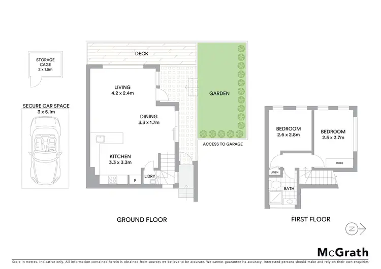 Floorplan of Homely apartment listing, 1/99 Falcon Street, Crows Nest NSW 2065