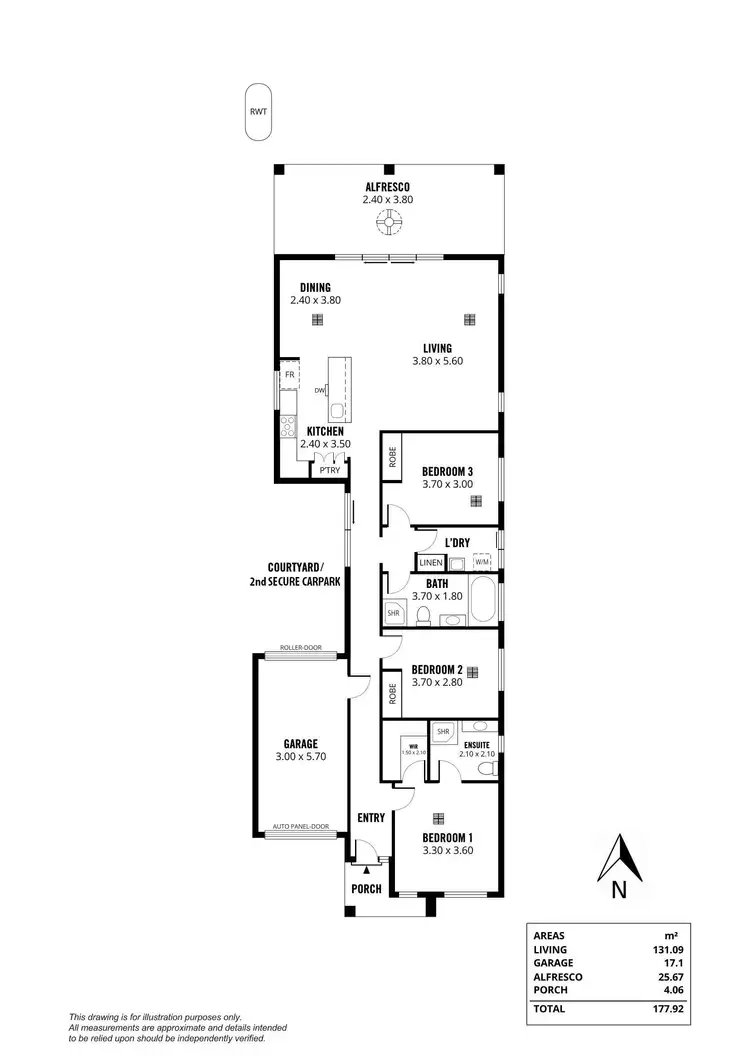 Floorplan of Homely house listing, 9B Mary Crescent, Newton SA 5074