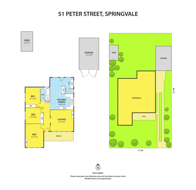 Floorplan of Homely house listing, 51 Peter Street, Springvale VIC 3171