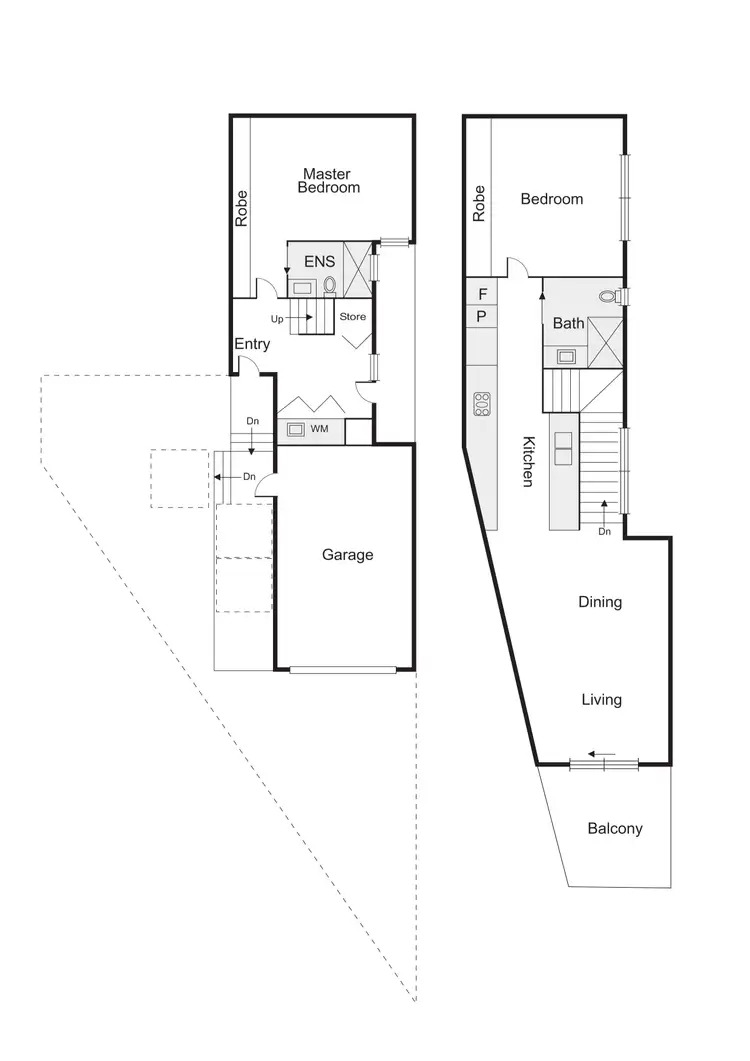 Floorplan of Homely townhouse listing, 1 Bronte Lane, Elwood VIC 3184