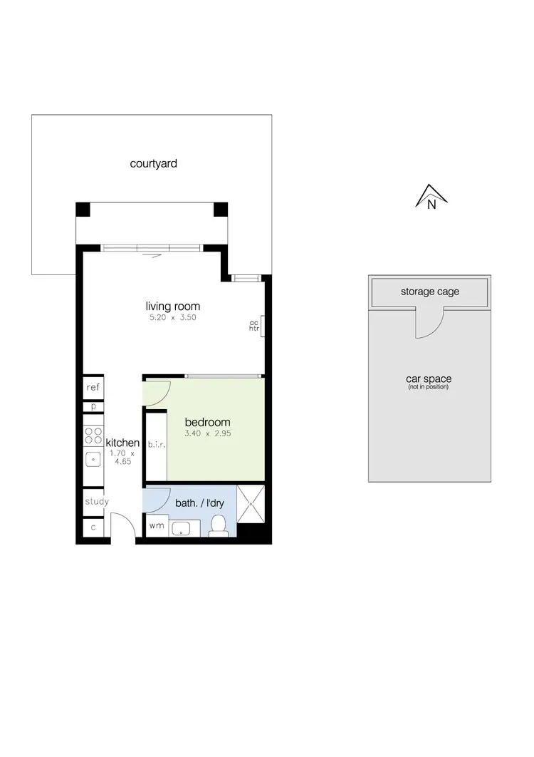 Floorplan of Homely apartment listing, G08/172 Rupert Street, West Footscray VIC 3012