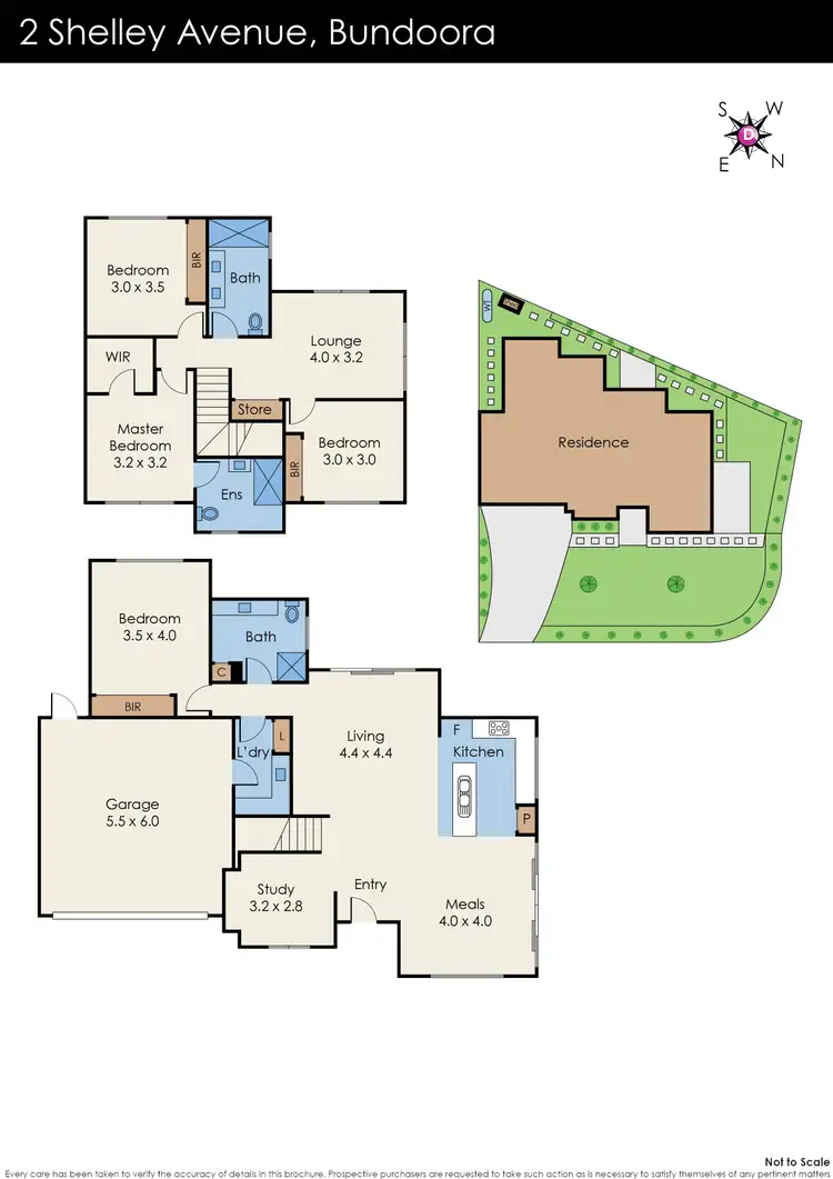Floorplan of Homely townhouse listing, 2 Shelley Avenue, Bundoora VIC 3083
