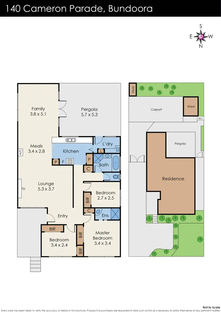 Floorplan of Homely house listing, 140 Cameron Parade, Bundoora VIC 3083