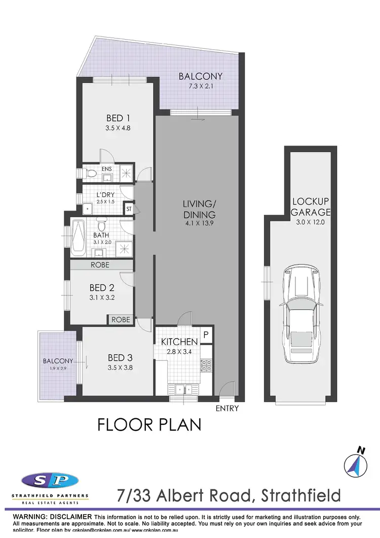 Floorplan of Homely apartment listing, 7/33 Albert Road, Strathfield NSW 2135