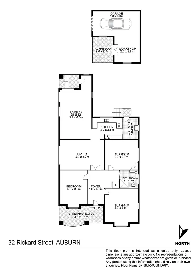 Floorplan of Homely house listing, 32 Rickard Street, Auburn NSW 2144