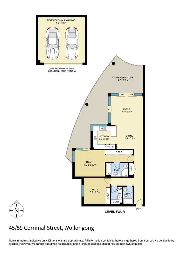 Floorplan of Homely apartment listing, 45/59 Corrimal Street, Wollongong NSW 2500