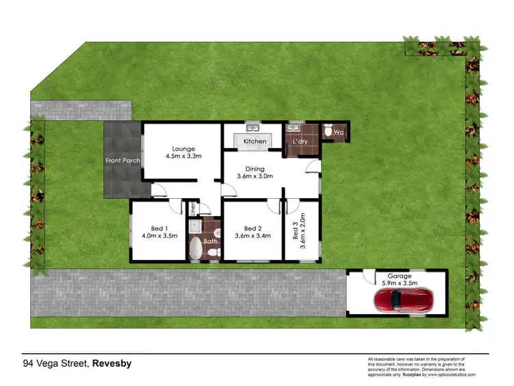 Floorplan of Homely house listing, 94 Vega Street, Revesby NSW 2212