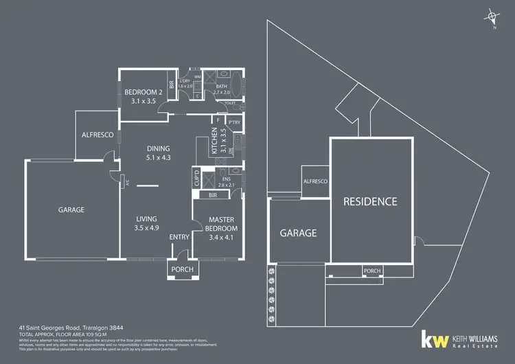 Floorplan of Homely house listing, 41 St Georges Road, Traralgon VIC 3844