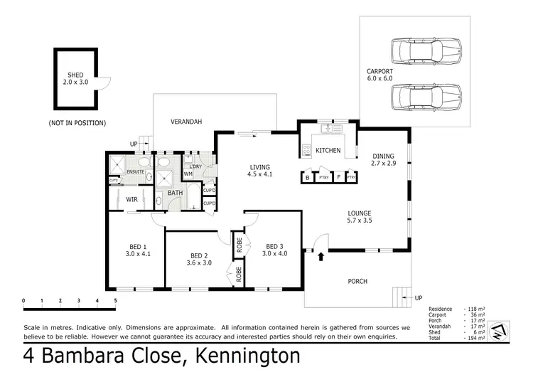 Floorplan of Homely house listing, 4 Bambara Close, Kennington VIC 3550