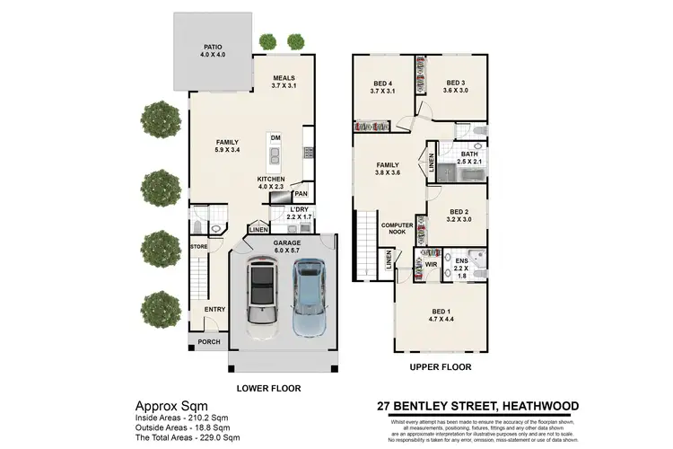 Floorplan of Homely house listing, 27 Bentley Street, Heathwood QLD 4110
