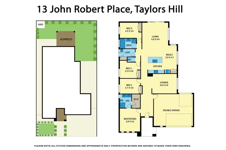 Floorplan of Homely house listing, 13 John Robert Place, Taylors Hill VIC 3037