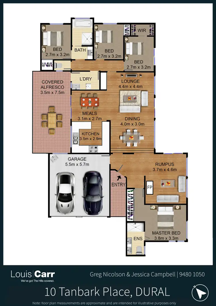 Floorplan of Homely house listing, 10 Tanbark Place, Dural NSW 2158