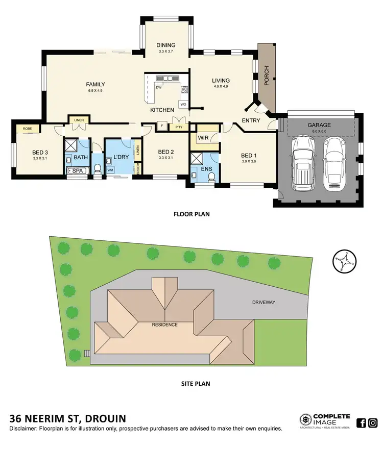 Floorplan of Homely house listing, 36 Neerim Street, Drouin VIC 3818