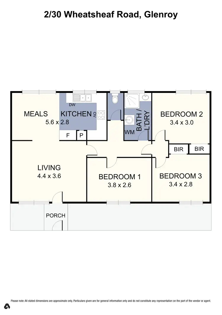 Floorplan of Homely unit listing, 2/30 Wheatsheaf Road, Glenroy VIC 3046