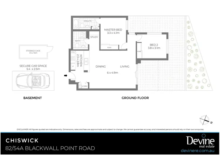 Floorplan of Homely apartment listing, 82/54A Blackwall Point Road, Chiswick NSW 2046