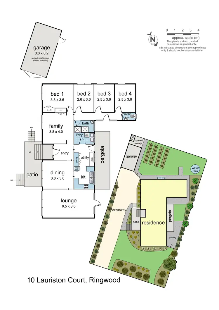 Floorplan of Homely house listing, 10 Lauriston Court, Ringwood VIC 3134