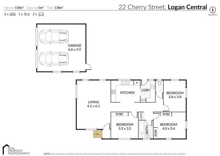 Floorplan of Homely house listing, 22 Cherry Street, Logan Central QLD 4114
