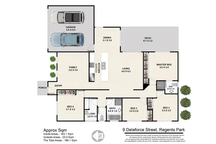 Floorplan of Homely house listing, 9 Delaforce Street, Regents Park QLD 4118