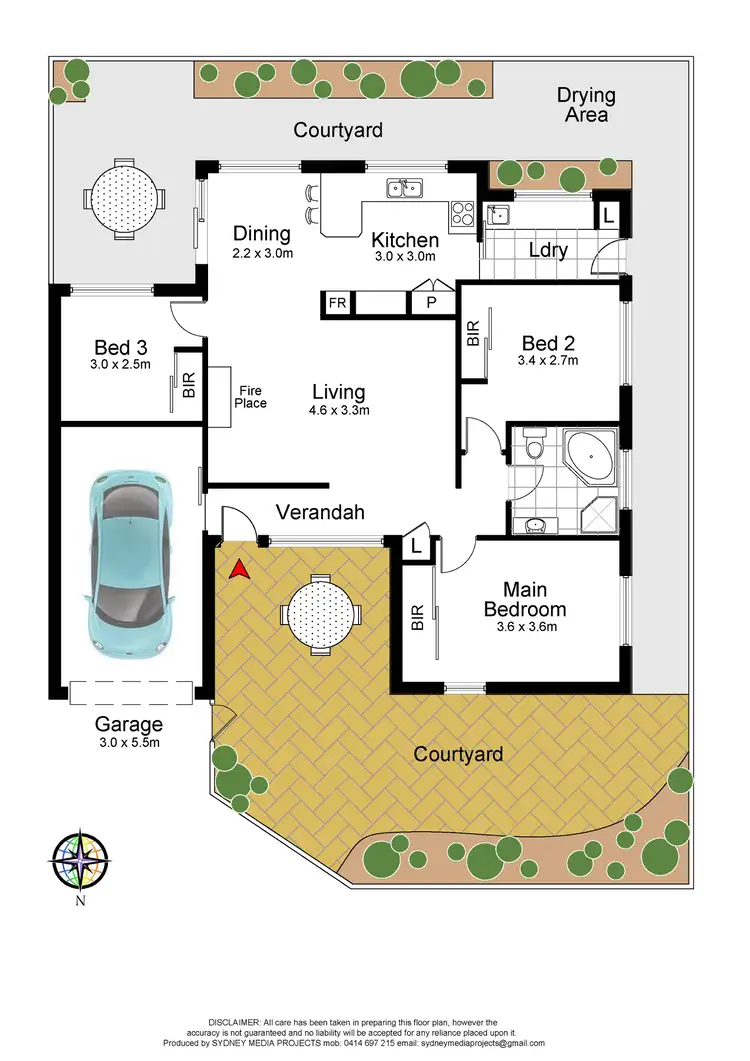 Floorplan of Homely villa listing, 4/24 Flinders Road, Cronulla NSW 2230