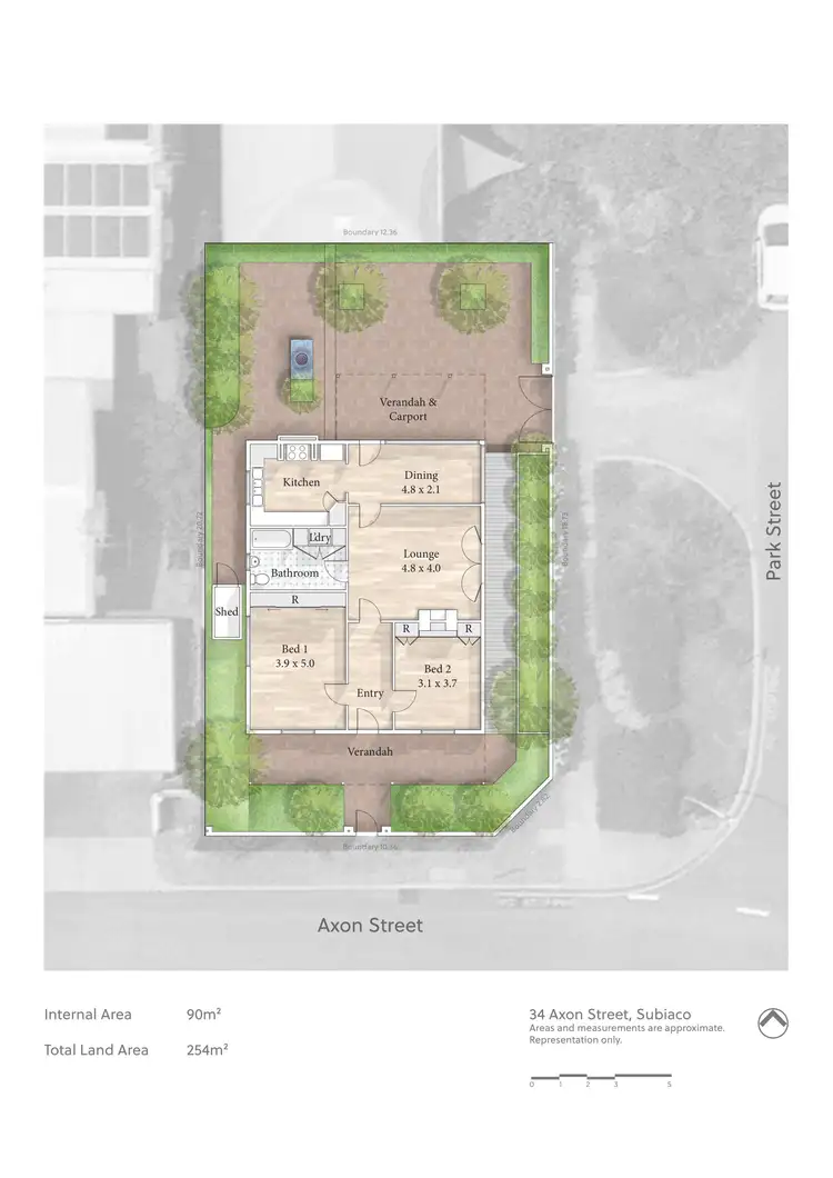 Floorplan of Homely house listing, 34 Axon Street, Subiaco WA 6008