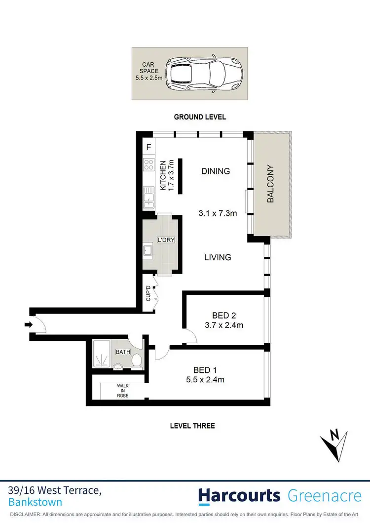 Floorplan of Homely unit listing, 39/16 West Terrace, Bankstown NSW 2200