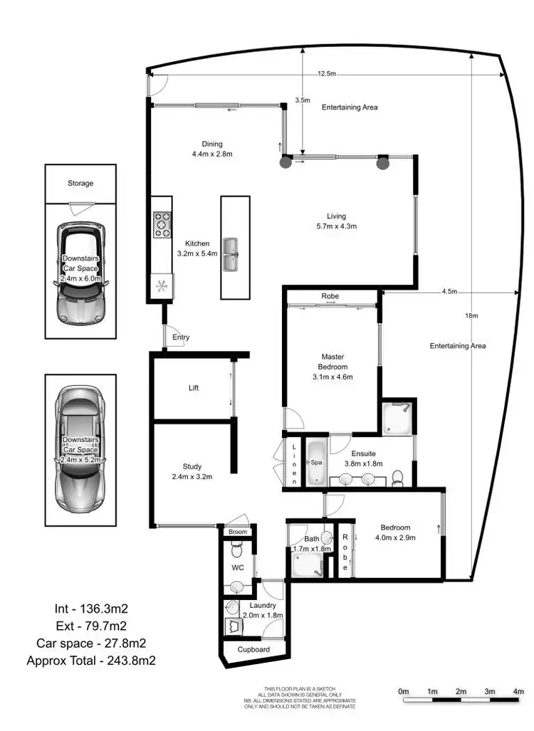 Floorplan of Homely unit listing, 1/11 Eden Avenue, Rainbow Bay QLD 4225