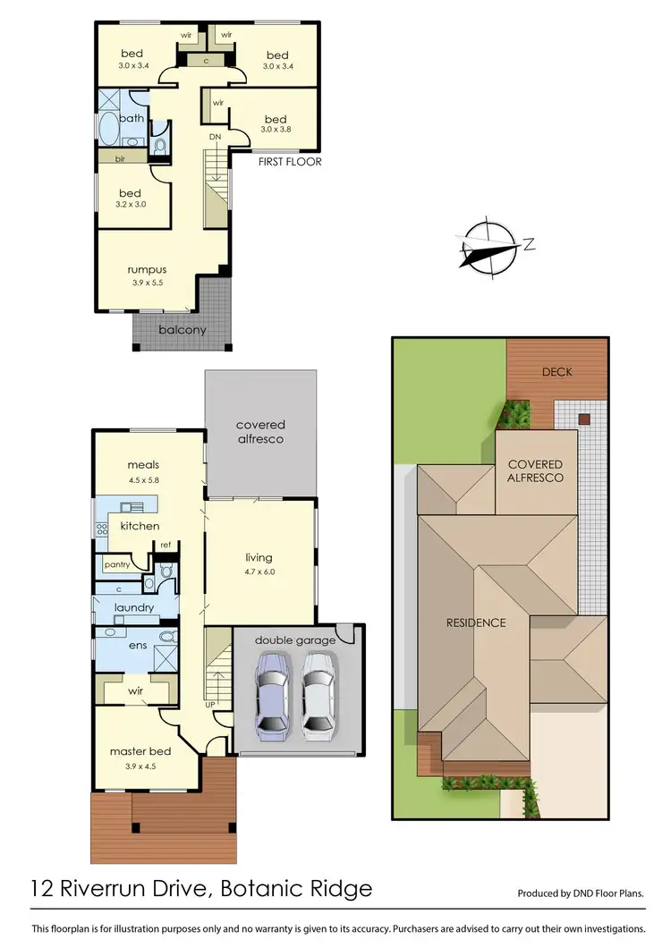 Floorplan of Homely house listing, 12 Riverrun Drive, Botanic Ridge VIC 3977