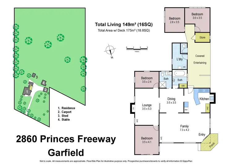 Floorplan of Homely rural property listing, 2860 Princess Freeway, Garfield VIC 3814