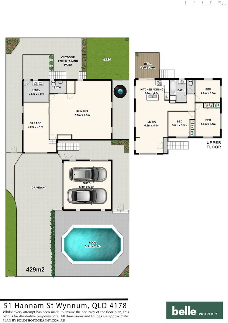 Floorplan of Homely house listing, 51 Hannam Street, Wynnum QLD 4178