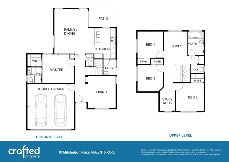 Floorplan of Homely house listing, 10 Mitchelson Place, Regents Park QLD 4118
