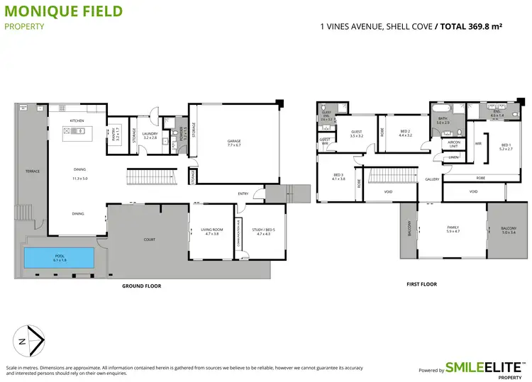 Floorplan of Homely house listing, 1 Vines Avenue, Shell Cove NSW 2529