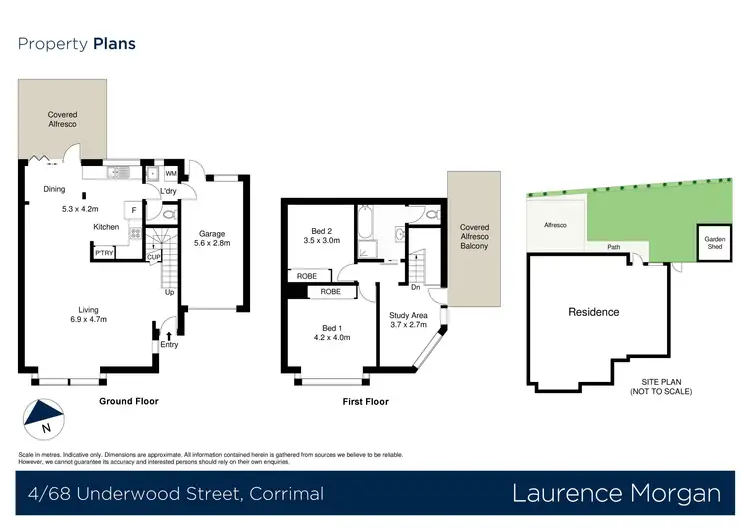 Floorplan of Homely townhouse listing, 4/68 Underwood Street, Corrimal NSW 2518