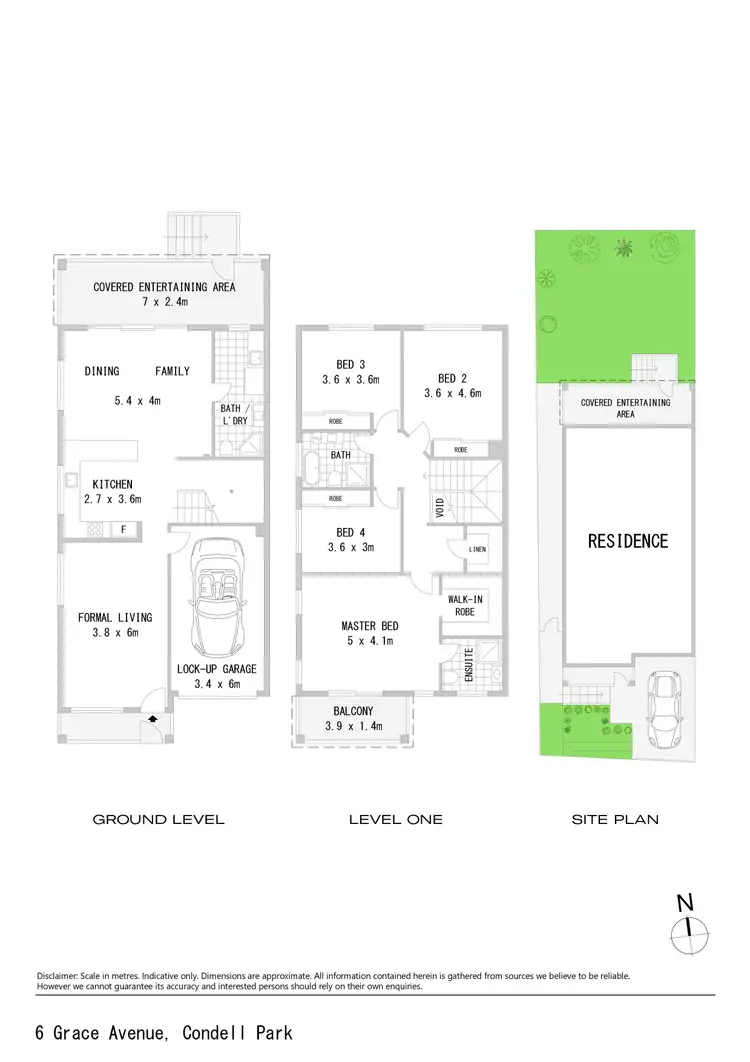 Floorplan of Homely house listing, 6 Grace Avenue, Condell Park NSW 2200