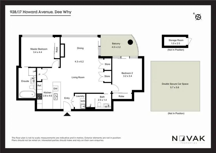 Floorplan of Homely apartment listing, 928/17 Howard Avenue, Dee Why NSW 2099