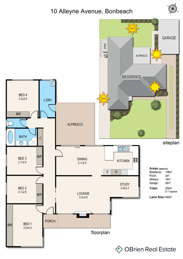 Floorplan of Homely house listing, 10 Alleyne Avenue, Bonbeach VIC 3196