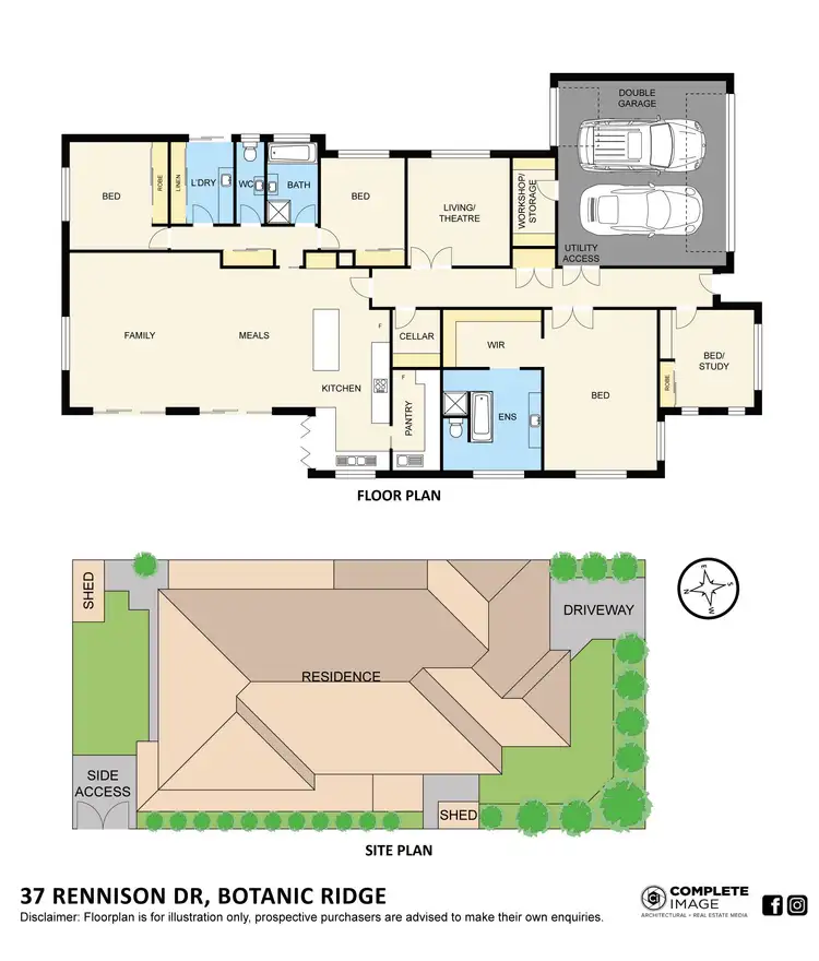 Floorplan of Homely house listing, 37 Rennison Drive, Botanic Ridge VIC 3977