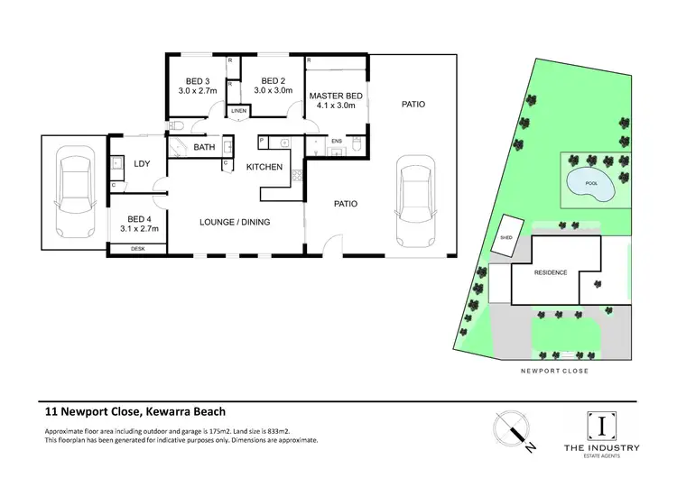 Floorplan of Homely house listing, 11 Newport Close, Kewarra Beach QLD 4879
