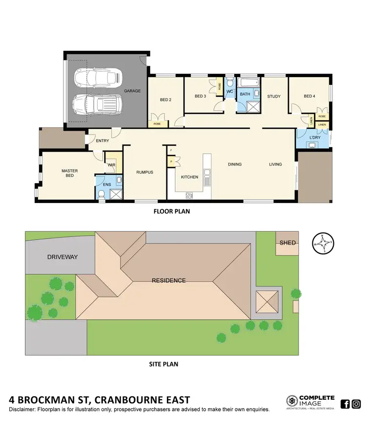 Floorplan of Homely house listing, 4 Brockman Street, Cranbourne East VIC 3977