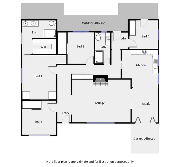 Floorplan of Homely house listing, 201 Walnut Avenue, Mildura VIC 3500