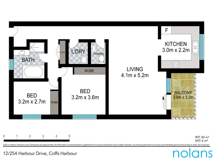Floorplan of Homely apartment listing, 12/254 Harbour Drive, Coffs Harbour NSW 2450