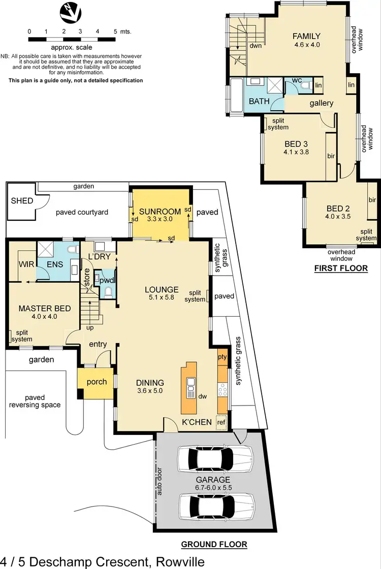 Floorplan of Homely townhouse listing, 4/5 Deschamp Crescent, Rowville VIC 3178