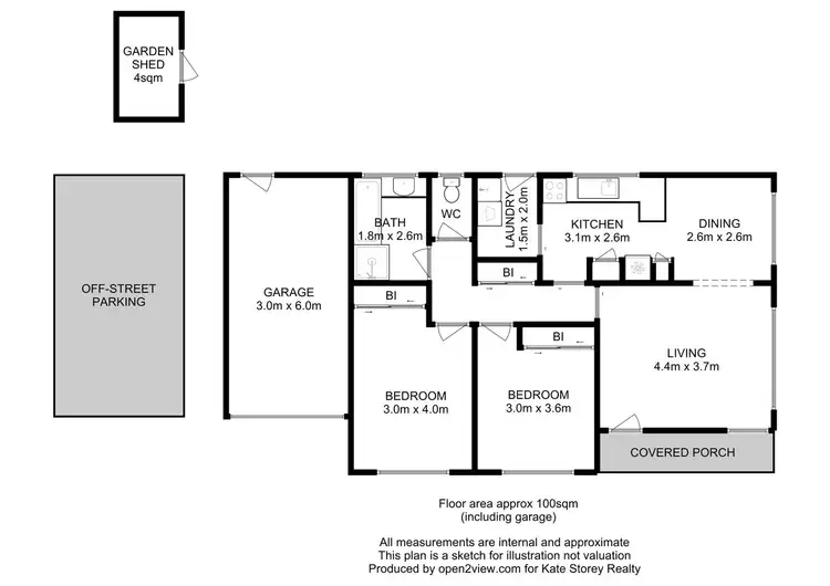 Floorplan of Homely unit listing, 1/27 Walker Street, Sorell TAS 7172