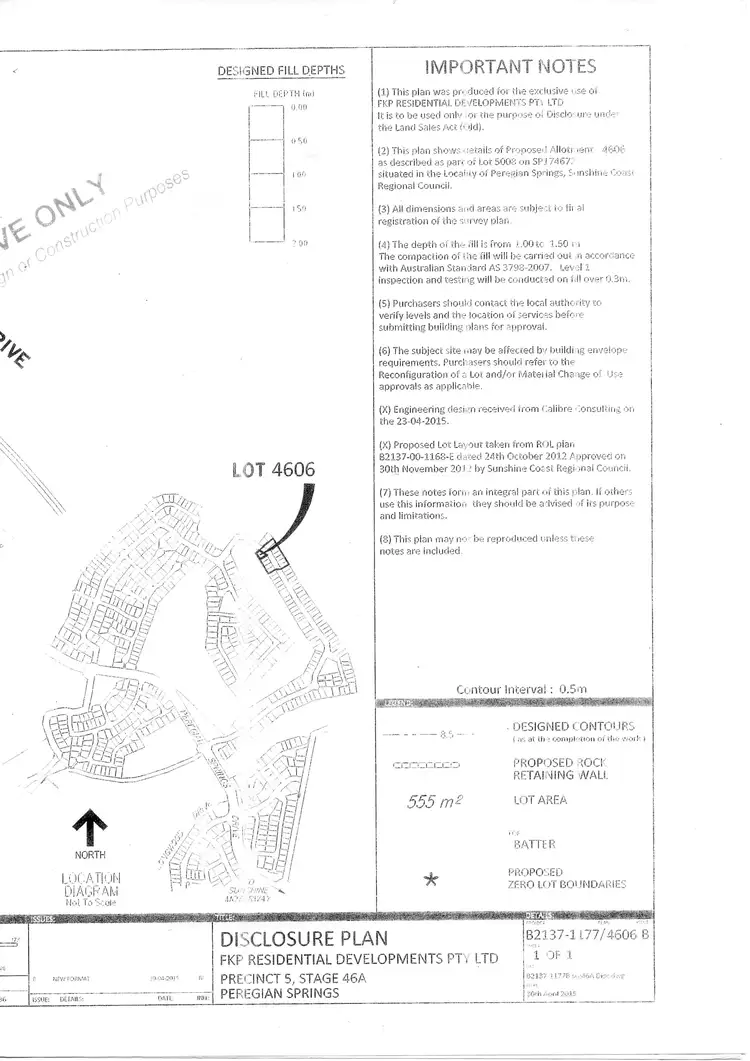 Floorplan of Homely land listing, 96 Balgownie Drive, Peregian Springs QLD 4573