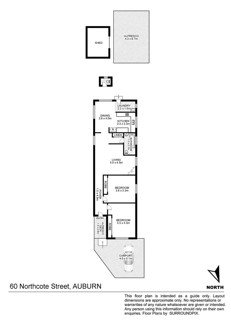 Floorplan of Homely house listing, 60 Northcote Street, Auburn NSW 2144