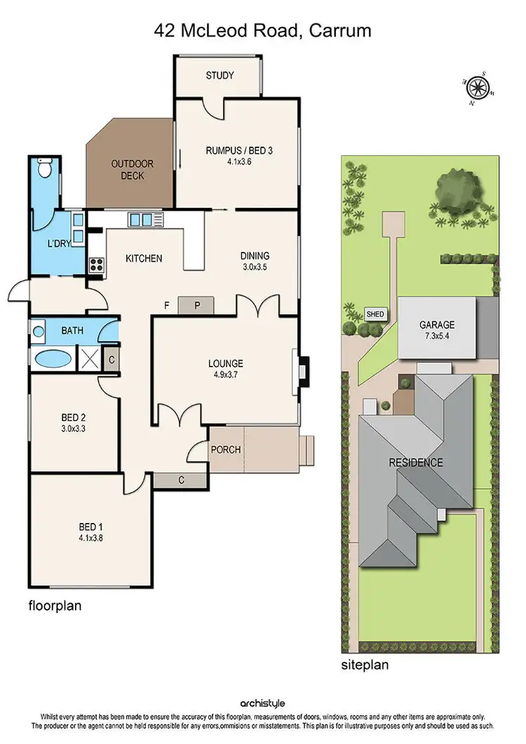 Floorplan of Homely house listing, 42 McLeod Road, Carrum VIC 3197