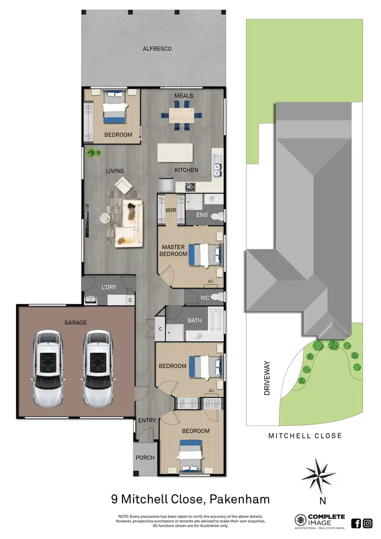 Floorplan of Homely house listing, 9 Mitchell Close, Pakenham VIC 3810