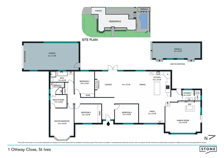 Floorplan of Homely house listing, 1 Ottway Close, St Ives NSW 2075